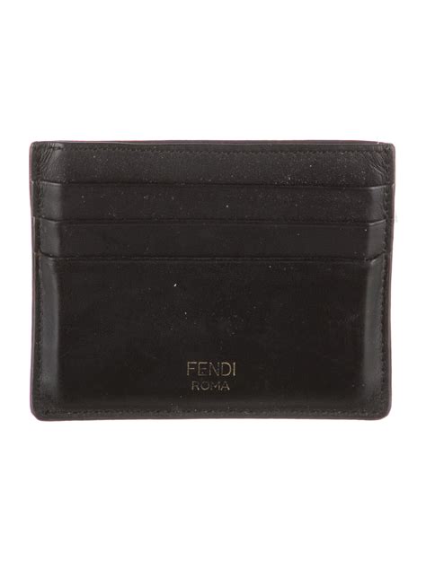 fendi monster credit card holder|fendi card holder men.